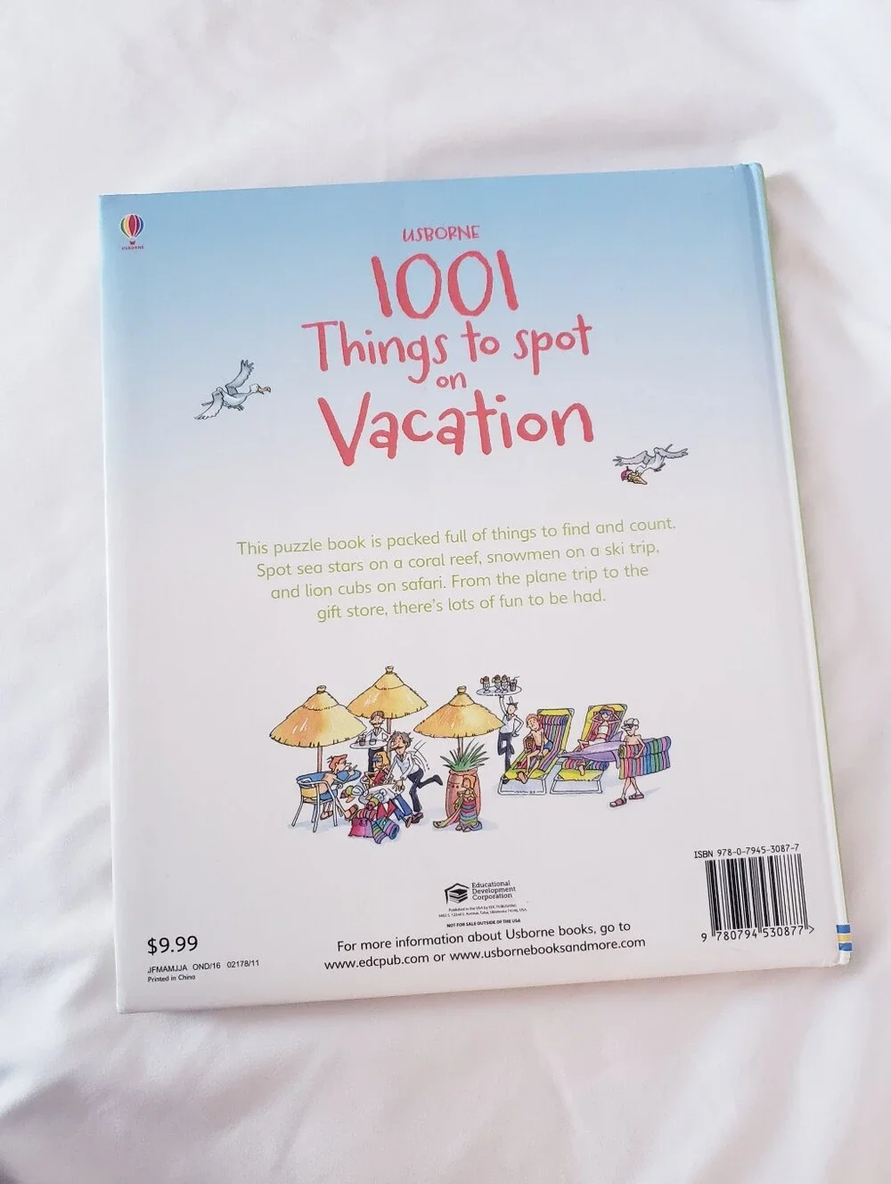 Usborne 1001 Things to Spot on Vacation - Look And Find Book